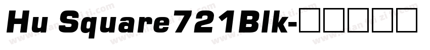 Hu Square721Blk字体转换